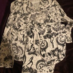 Sin in Linen Pajamas NAUGHTY TOILE pattern. Size L. Barely worn once.